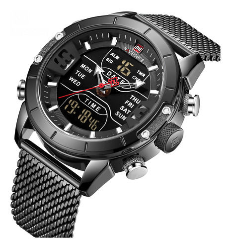 Naviforce Nf9153 Reloj Estilo Moderno_malla Acero_calidad