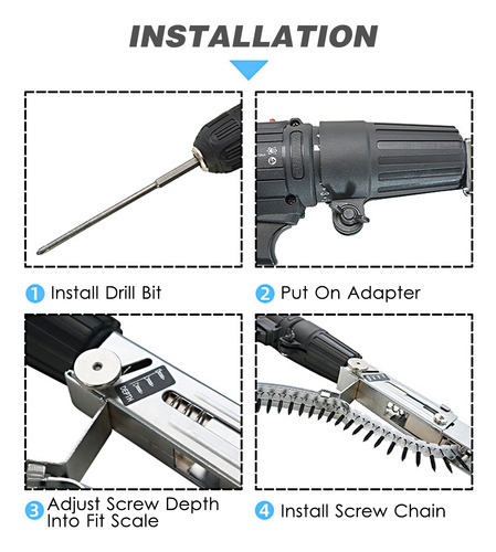 Adaptador Automático Para Clavos En Cadena, Accesorio Para T