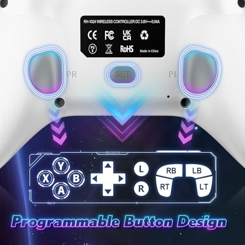 Controlador De Juegos Led Inalámbrico Para Pc: Funciones Tur