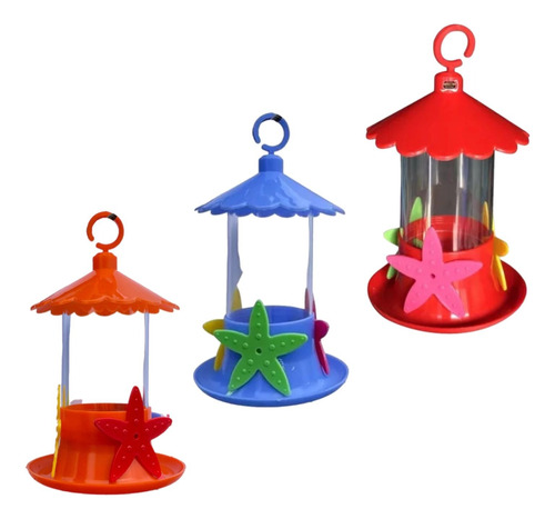 Bebedero Comedero Colibri, Picaflor X 3 Unidades