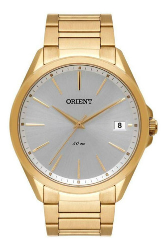 Relógio Masculino Orient Mgss1171 S1kx Casual Dourado