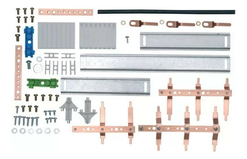 Kit Barramento Trifasico P/28 Disj Din 100a Tn-ii-28din