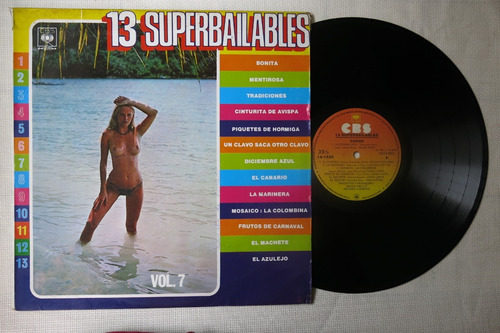 Vinyl Vinilo Lp Acetato 13 Superbailables Vol 7 Tropical