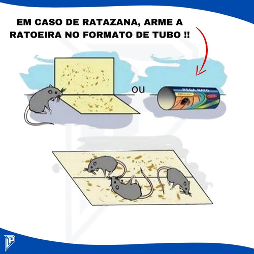 Imagem 5 de 7 de Kit 10 Ratoeira Adesiva Armadilha Pega Ratos E Pragas