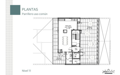 Imagen 9 de 13 de Site Narvaja (204) - Venta Apartamento 1 Dormitorio A Estrenar En Cordon