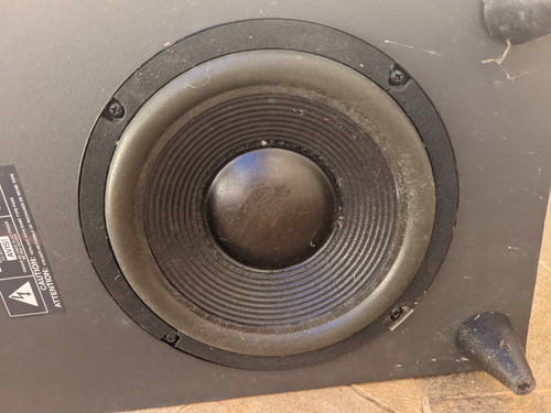 Caixa Subwoofer Jbl Bass 20 - Não Funciona- Ref. Denon.onkyo Preto (Usado)
