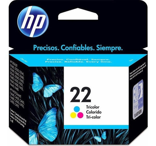 Cartucho Hp 22 Color Original C9352al Garantia Oficial