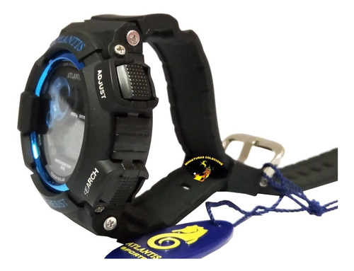 Relógio Masculino Esportivo Atlantis G7396 Azul Anadigi