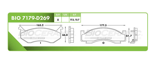 Balata Disco Del P/dodge B200 Van 1973-1974 6.6l