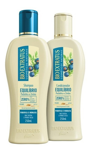 Kit Equilíbrio Shampoo E Codicionador 250ml Bio Extratus
