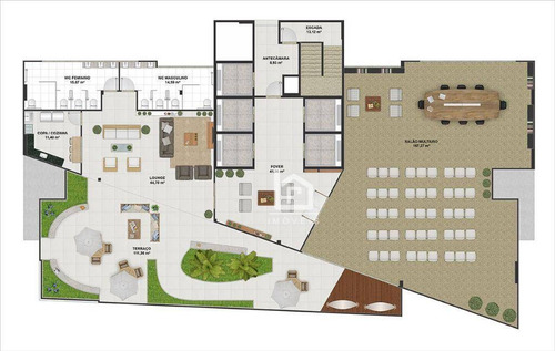 Imagem 6 de 9 de Pavimento Corporativo Com 400m² Em Prédio Novo E Com Lazer Na Cobertura! - Ac0003