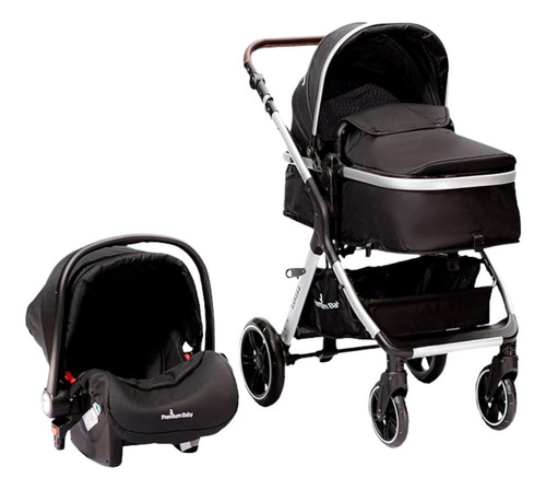 Carrinho Ts Kansas Com Base Silver/preto Premium Baby