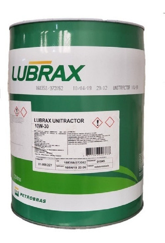 Aceite Unitractor 10w30 Lubrax X 20 Litros. Blanis.
