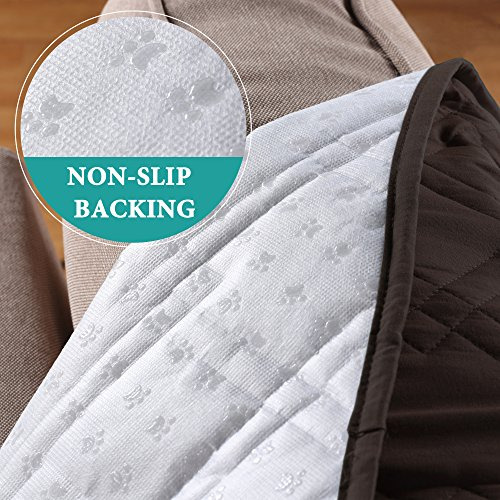 Funda De Sillón Reclinable 100% Impermeable Para Cuero Marró