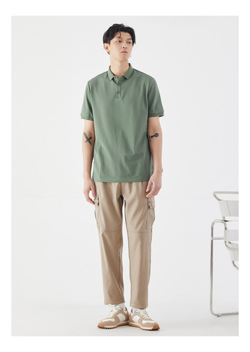 Polo Hombre 2025 Liso Cuello Vuelto - Casual Verano