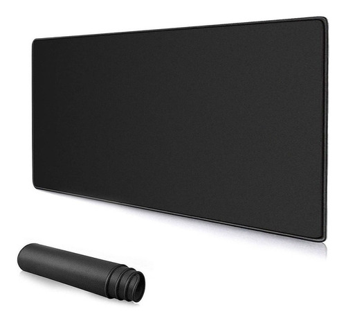 Mouse Pad Gamer Oficina Xl Negro Antideslizante 80x40 Cm 3mm