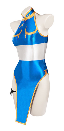 Street Fighter Chunli Traje De Cosplay Baño Sexy Cheongsam