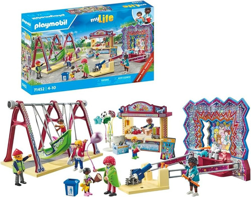 Playmobil 71452 Feria Columpios Tiro Al Blanco Candy Shop