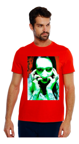 Playera Marilyn Manson Diseño 36 Grupos Musicales Beloma