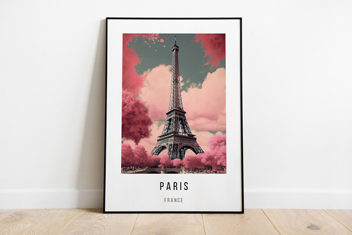 Lámina Imprimible Para Cuadro, Ciudades Del Mundo Paris