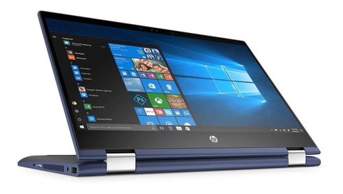 Laptop  HP Pavilion x360 14-cd0004la azul táctil 14", Intel Core i3 8130U  4GB de RAM 1TB HDD, Intel UHD Graphics 620 60 Hz 1366x768px Windows 10 Home