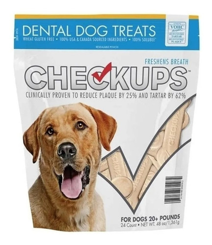 Checkups Botana Para Perro 24 Piezas Em