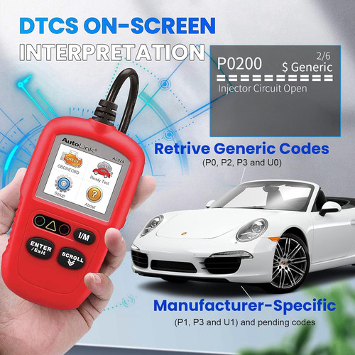 Autel Escender Obd2 Autolink Al329, Versión Actualizada De A