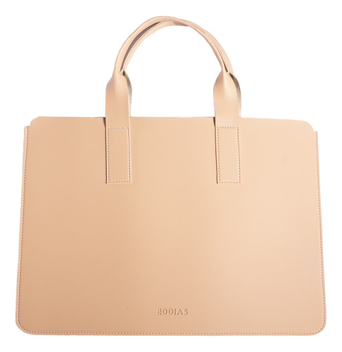 Maleta Case Para Notebook De Couro Sintético 17 Polegadas Cor Nude