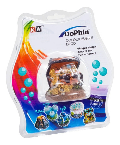 Adorno Dophin Cofre Sin Movimiento Original Acuario