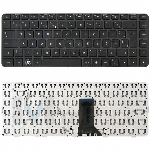 Teclado Hp Pavilion Dm4-1000 Dv5-2000 Br Br Com Moldura