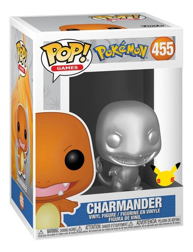 Funko Pop Pokemon Charmander Silver