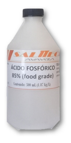 Acido Fosfórico 85 % Food Grade - 500 Ml - Salttech