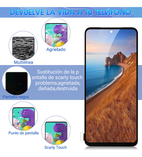 Pantalla táctil LCD de la marca Thirpold para Xiaomi Poco M5s/note 10 10s 2207117bpg, M2101k7bg, M2101k7bi, M2101k7bny, M2101k7bl, M2101k7ai, M2101k7ag