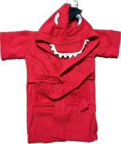 Comprar Batas De Baño Dinosaurio Rojo Microfibra Regalo Ideal Suave 