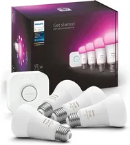 Comprar Philips Hue Pack De 4 Focos Con 16 Millones De Colores A19