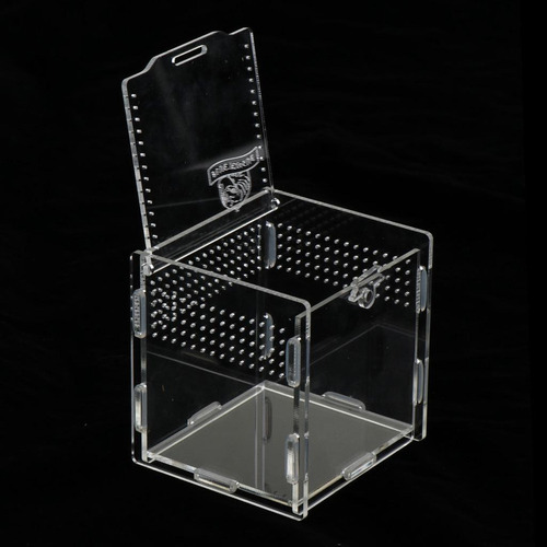 Nuevo Caja De Cría Tortuga Arañas Accesorios De Blanco 1