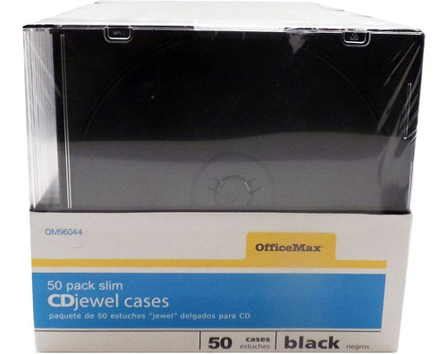 Officemax 50-pack Slimline Cd Jewel Cases