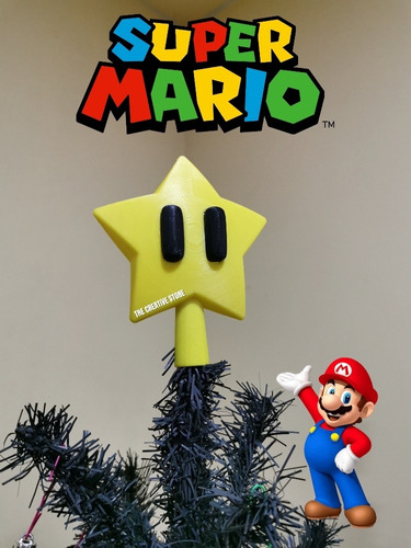 Estrella Árbol Navideño - Mario Bros - Adornó Navidad.