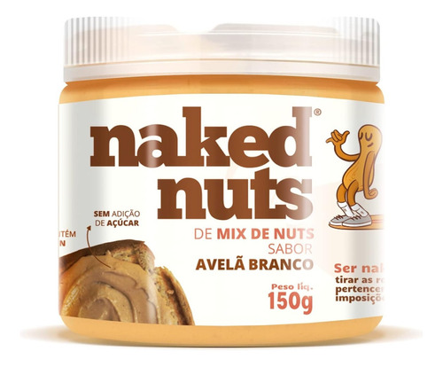 Pasta De Mix De Nuts Sabor Avelã Branco 150g - Naked Nuts