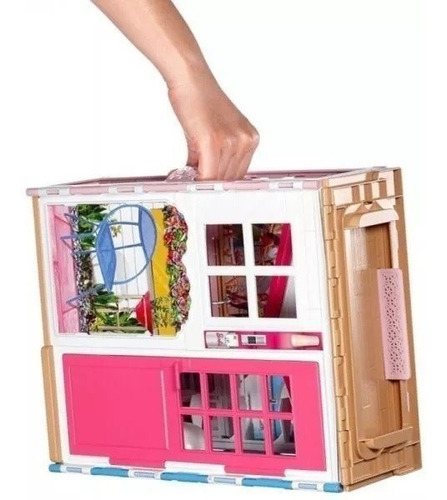 Set De Juego Barbie Casa Glam 2 Pisos Muñeca Y Accesorios