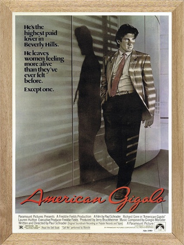 American Gigolo , Cuadro, Cine, Pelicula Antigua        P909