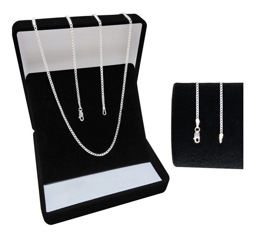 Imagem 3 de 8 de Conjunto Prata 925 Corrente E Pulseira Grumet 2,5 Mm 60cm