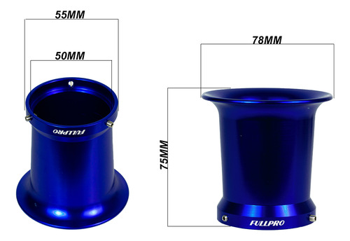 Corneta 50mm Longa Alumínio Aumento De Performance Koso Keih