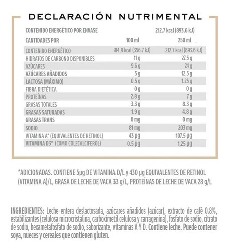 10 Pzas Leche Saborizada Santa Clara Sabor Café Latte Tradic