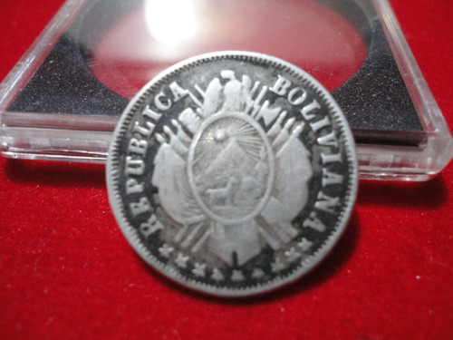 Moneda Bolivia 1876 - 20c.