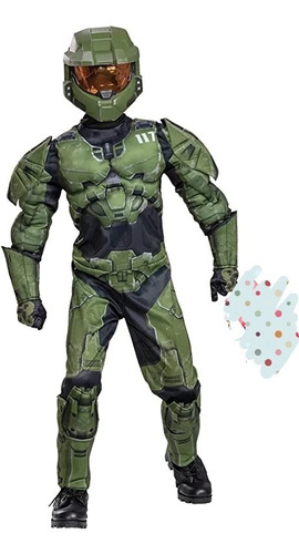 Disfraz Halo Infinite Master Chief 4-6 Años Entrega Inmediat