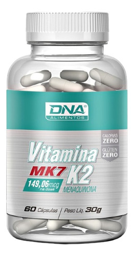 Vitamina K2 60 Cápsulas - Dna Sabor Sem Sabor