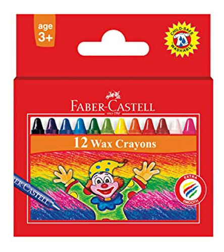 Lápices De Cera Faber Castell, 75 Mm - 12 Tonos