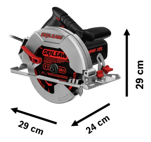 Sierra Eléctrica Circular Skil 5402 184mm 1400w Color Negro Frecuencia 1