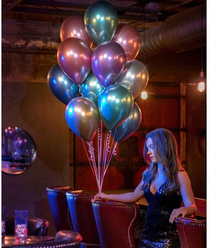 Globos R12 Cromados X 20 Unidades